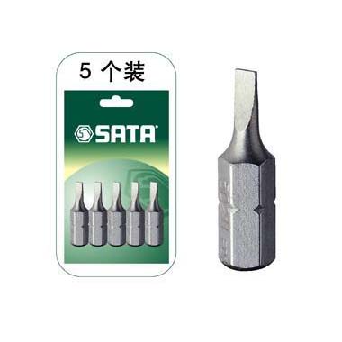 世達工具59213 5件套6.3MM系列25MM長一字旋具頭4MM