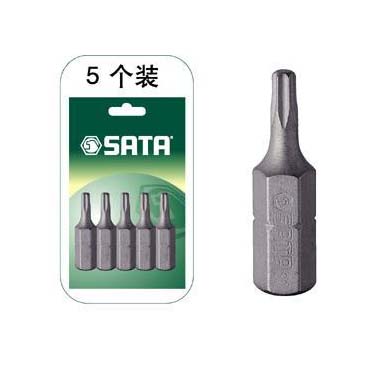 世達工具59234 5件套6.3MM系列25MM長花形旋具頭T20