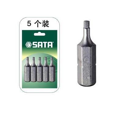 世達工具59252 5件套6.3MM系列25MM長六角旋具頭2.5MM