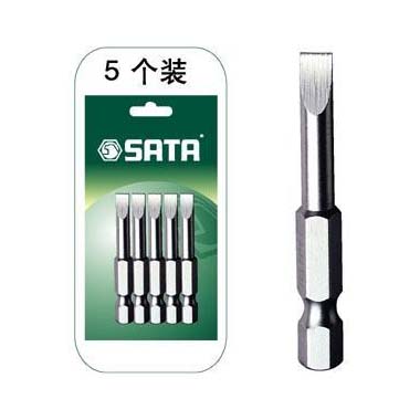 世達(dá)工具59318 5件套6.3MM系列50MM長一字旋具頭6.5MM